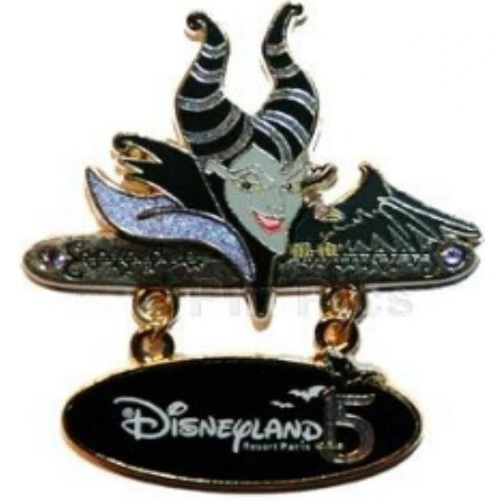 Disney Pin 57975 DLRP Paris Halloween Maleficent Diablo Sleeping Beauty Raven LE